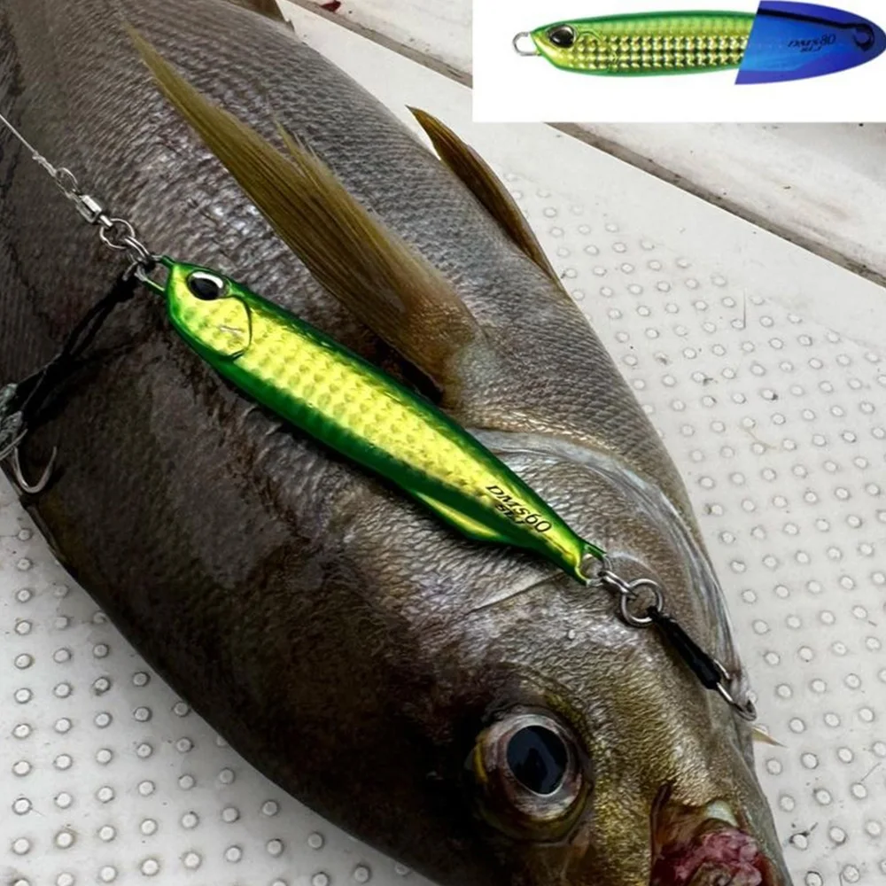 Cuchara de plantilla de Metal 20G30G40G60G80G Shore Jigging Metal Drag Cast Slim Jigs pesca en agua salada Mahi atún Wahoo señuelo cebo Artificial - imagen 5