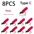 8PCS C Rose