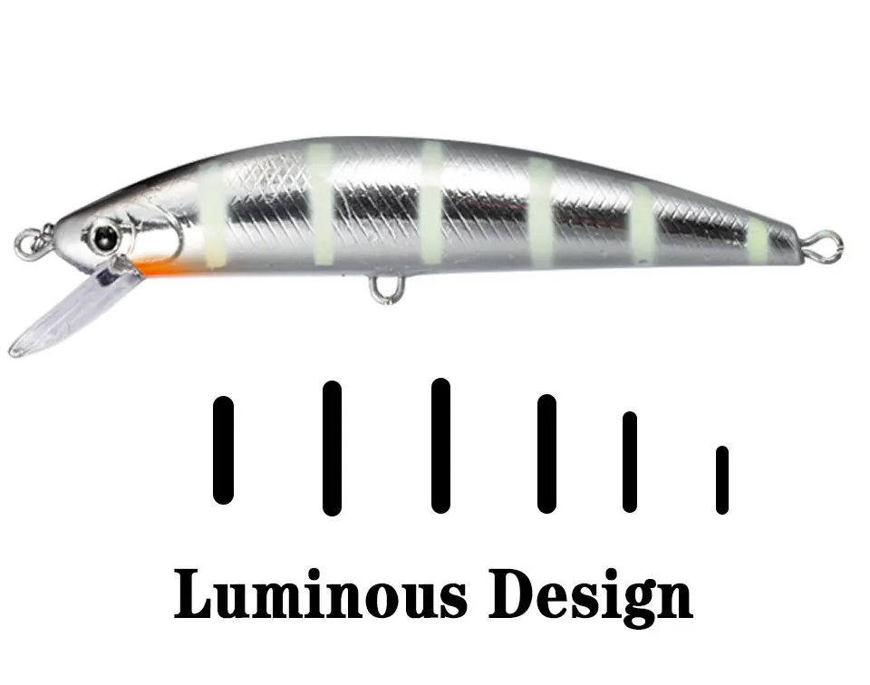 Un señuelo de pesca de diseño luminoso