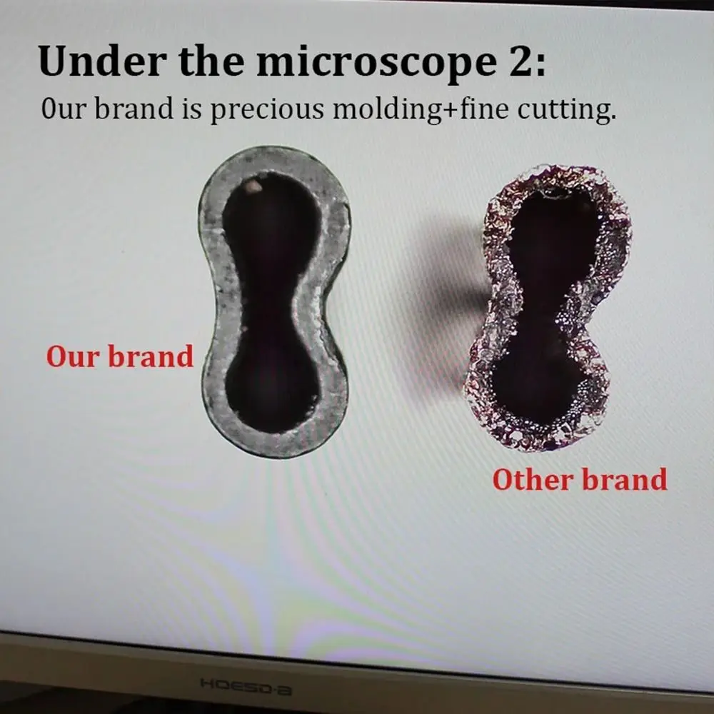 50 Uds. De manguitos de prensado de línea ovalada de 0,6mm y 0,7mm, conector de engarzado de alambre, tubo de alambre de pesca, tubo doble de aluminio - imagen 2