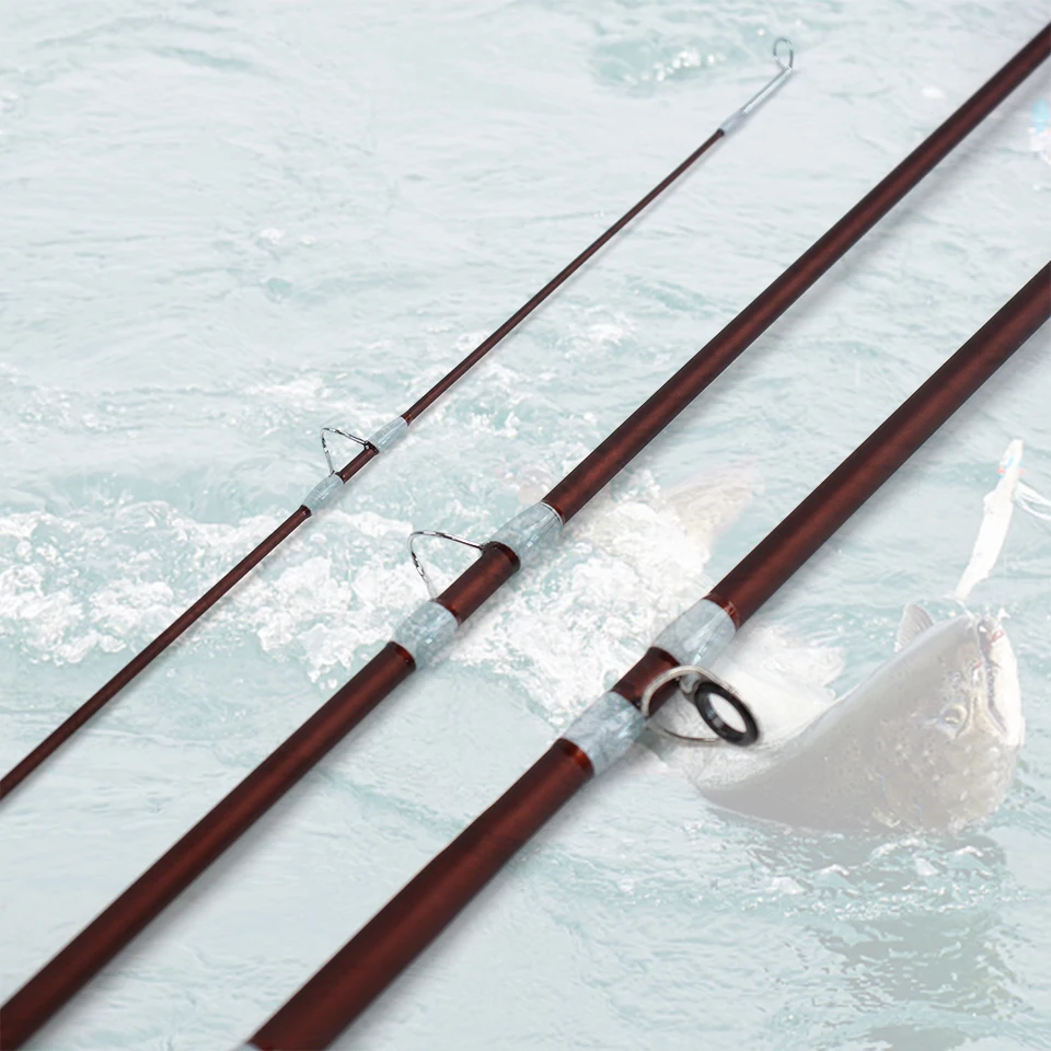 Esta caña de pescar con mosca de cuatro secciones combina características ligeras y prácticas, hace un trozo profesional de aparejos de pesca. - imagen 5