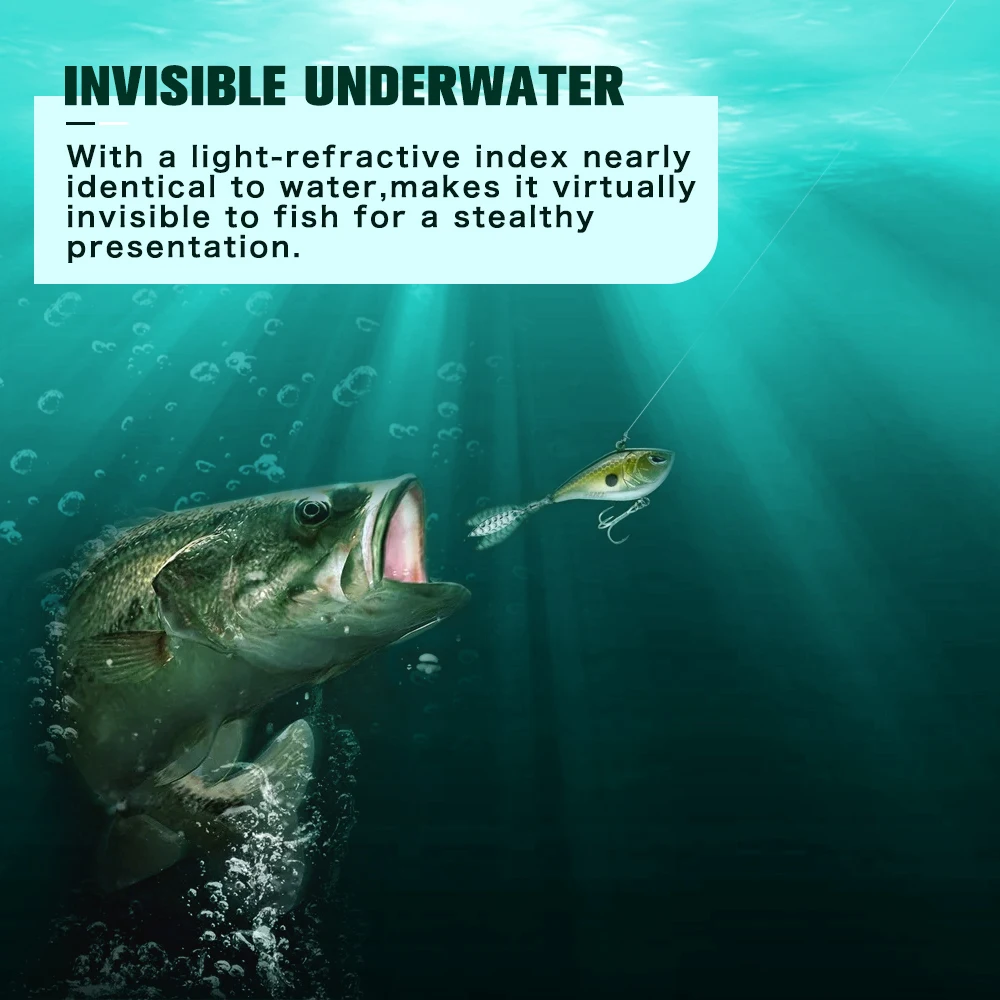 ZUKIBO-sedal de pesca de fluorocarbono, superfuerte monofilamento de 50m, 100m y 100% m, línea de pesca de carpa, línea líder de fibra de carbono de Japón, 2-85LB - imagen 5