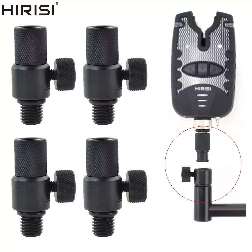 Hirisi pesca de carpa conector de cambio rápido adaptador de aluminio para alarmas de pesca de carpa varilla Pod banco palos AQ209