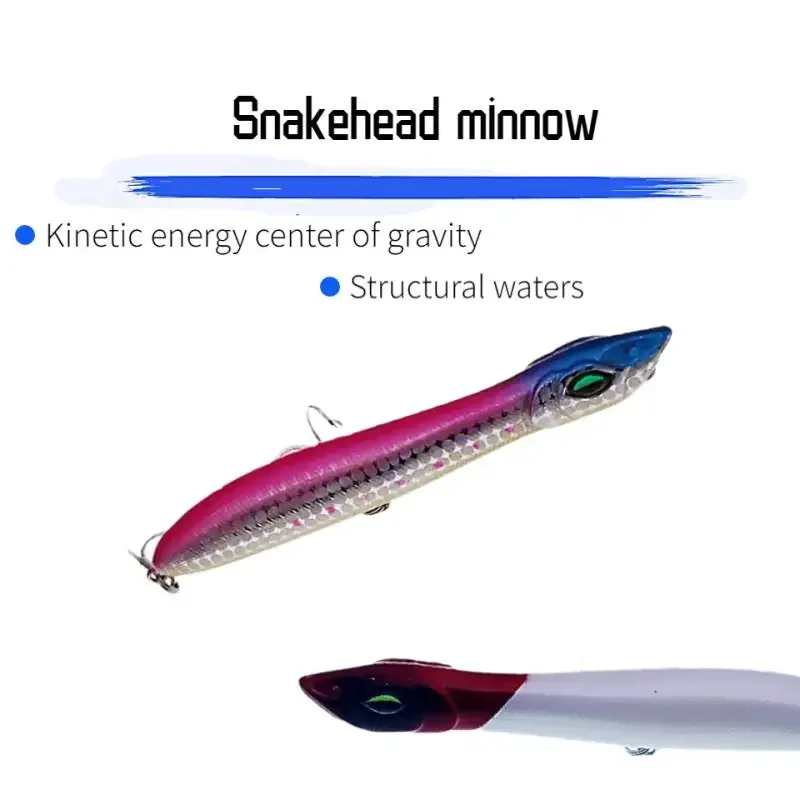 Señuelo de pesca Popper, 140mm, 26g, Wobblers flotantes, cebo duro Artificial, señuelos tipo lápiz Topwater, cebos de agua superiores - imagen 5