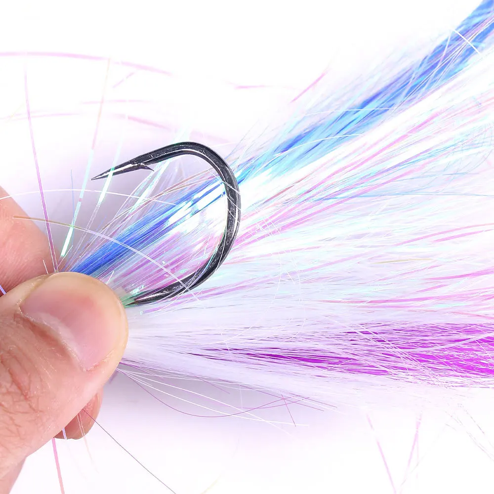 Señuelo de pesca para señuelo de Metal para pesca, cebo de 7/10g, pluma de pelo de ciervo, Barba, señuelo de Jigging, aparejos de pesca, novedad de 2022 - imagen 4