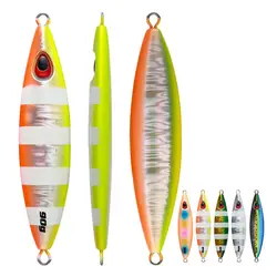 CASTFUN Volante Jig de metal paso lento revestimiento UV agua salada