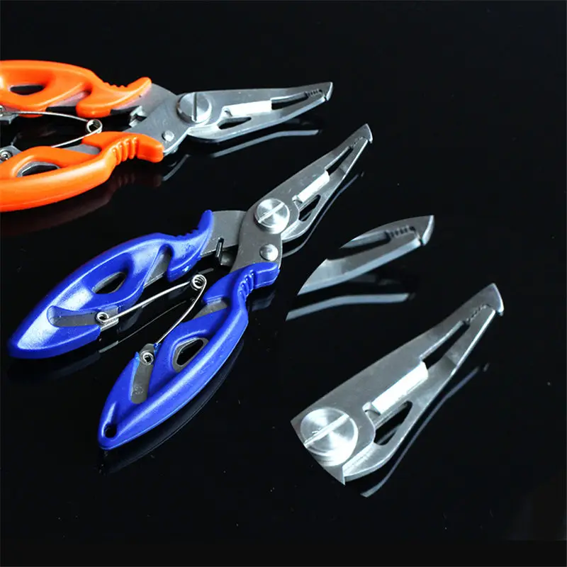 Alicates de pesca multifuncionales de acero inoxidable, accesorios de pesca de carpa, aparejos de pescado, señuelo, removedor de anzuelos, tijeras de corte de línea, 1 ud.