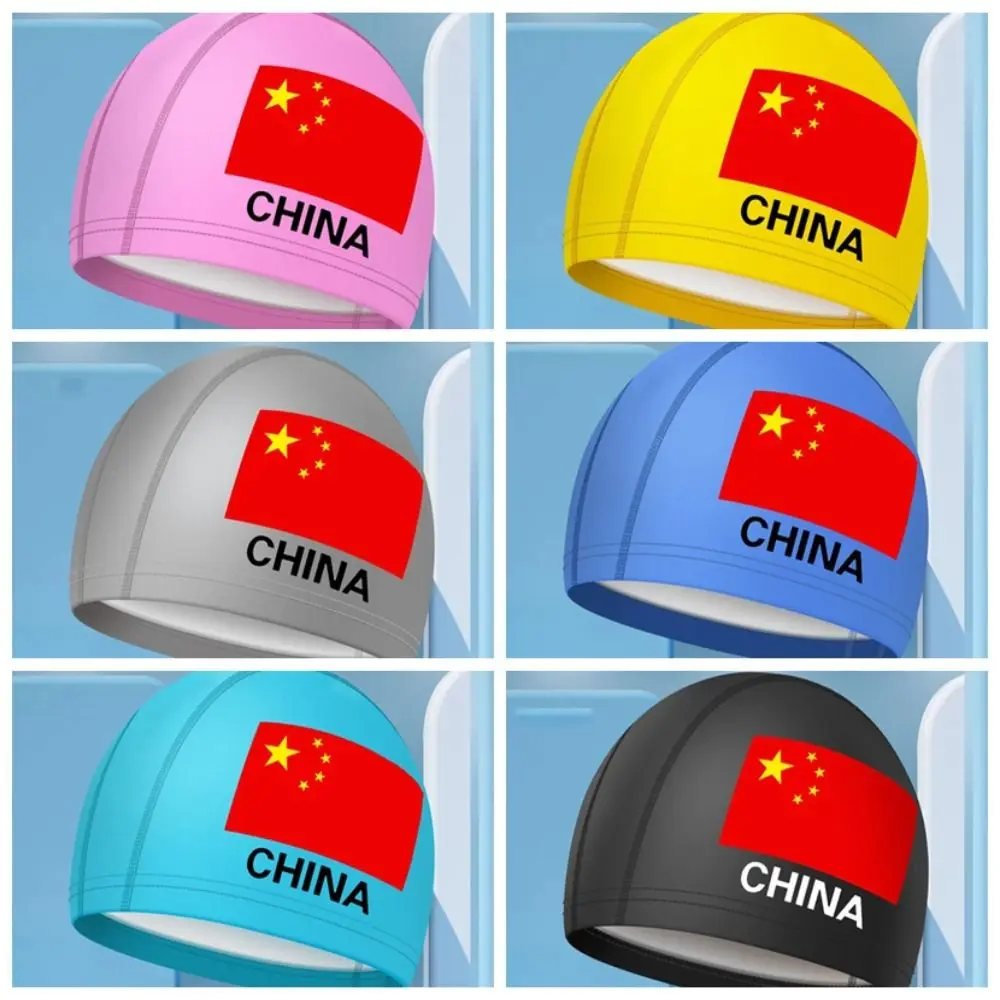 Capas de natación con temática de China en colores vibrantes