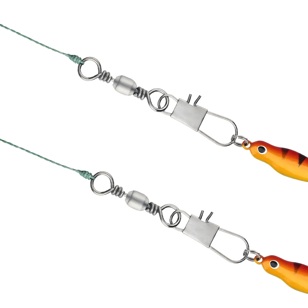 DNDYUJU 20-100 Uds. Rodamiento de barril de pesca de Lucio de acero al carbono, Pin giratorio, conector de señuelo para anzuelo, accesorios de pesca, aparejos - imagen 4