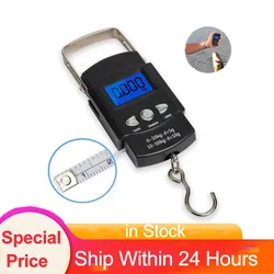 Báscula electrónica de pesca mini con gancho y regla