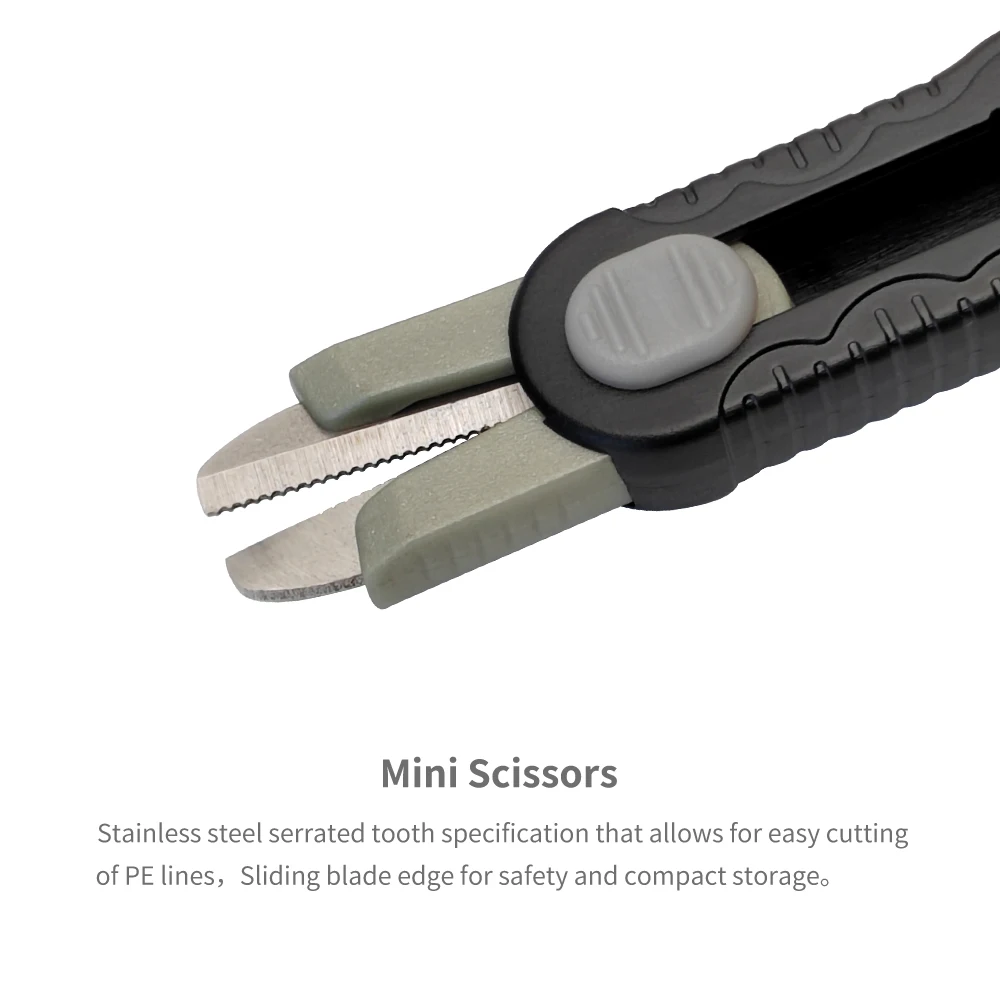 Tijeras pesca multiusos: cortalíneas, medidor y extractor anzuelos - imagen 2