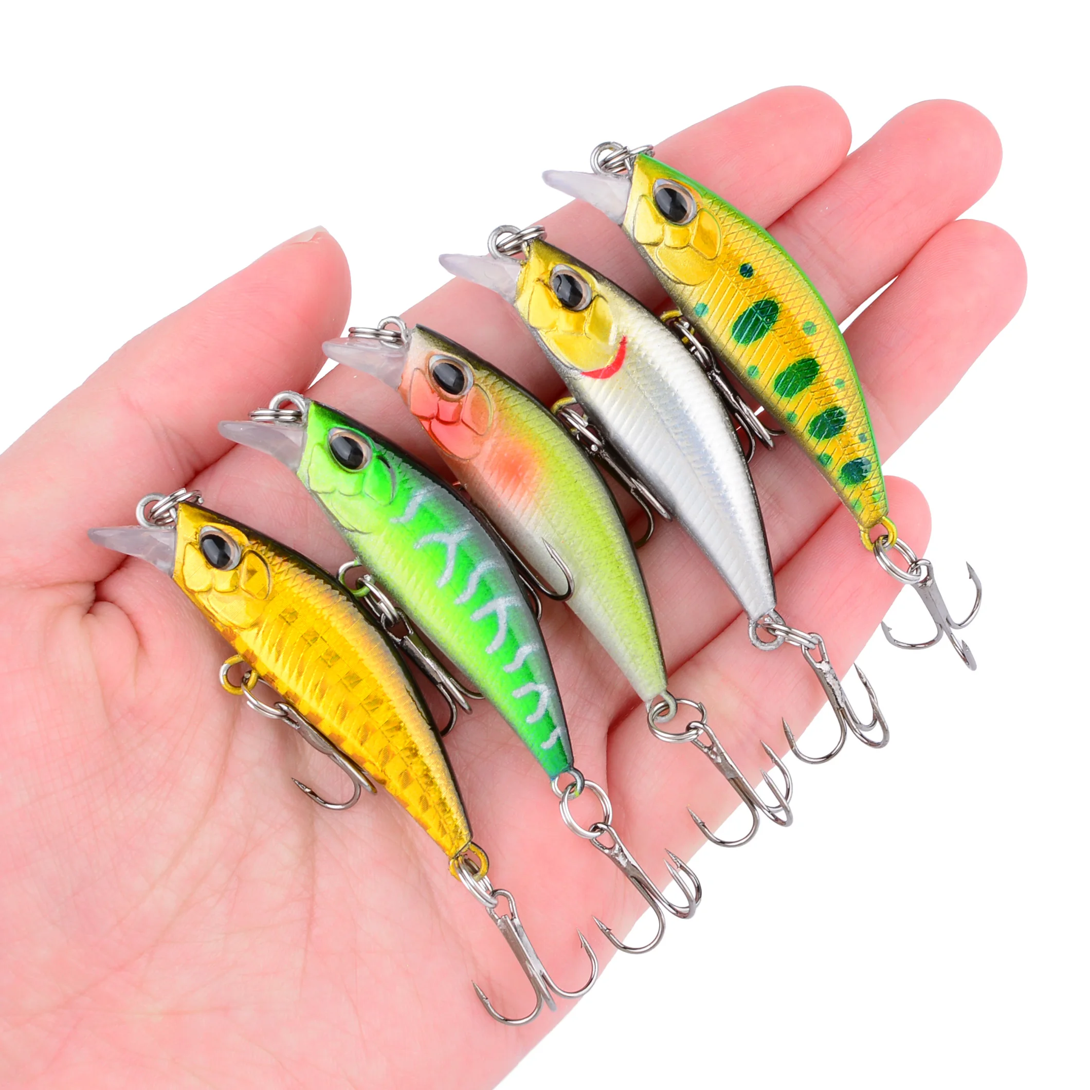 Señuelo de pesca de pececillo que se hunde, Wobbler, Peche, manivela Artificial, lubina, perca, Lucio, salmón, trucha, 4g/8g, 1 ud. - imagen 5