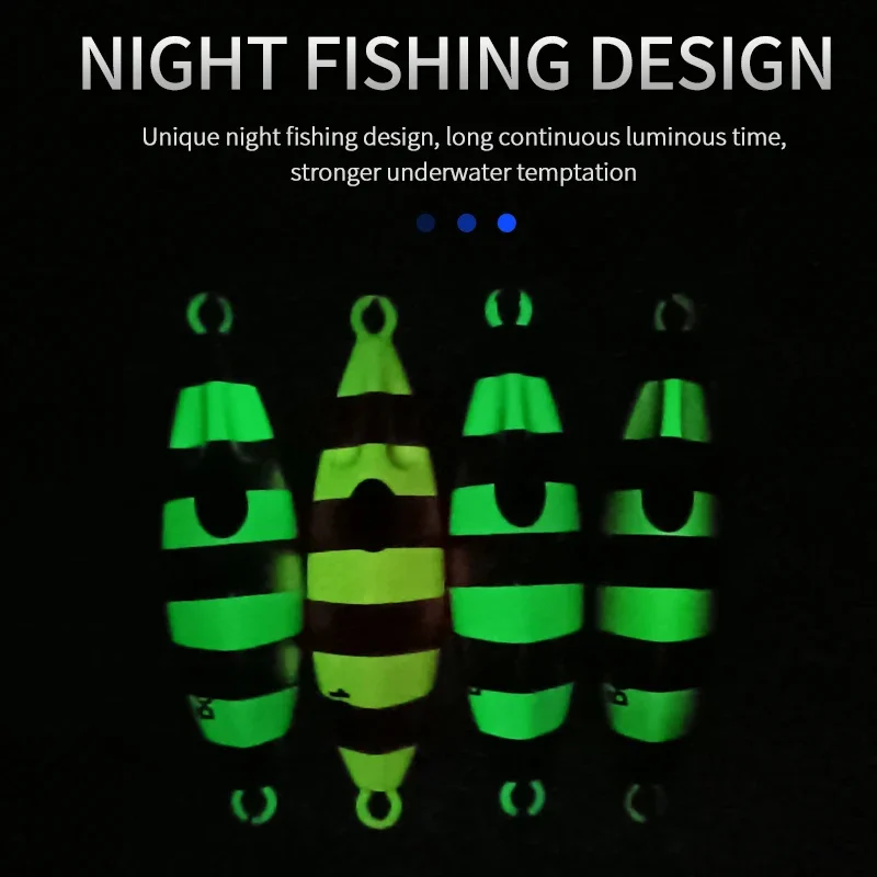 OBSESSION J72 1 unidad de plantilla de paso lento de abeja 30g 40g 60g 80g 100g 120g señuelo de cuchara de Jigging de fundición a tierra señuelo de pesca de agua salada brillante - imagen 5