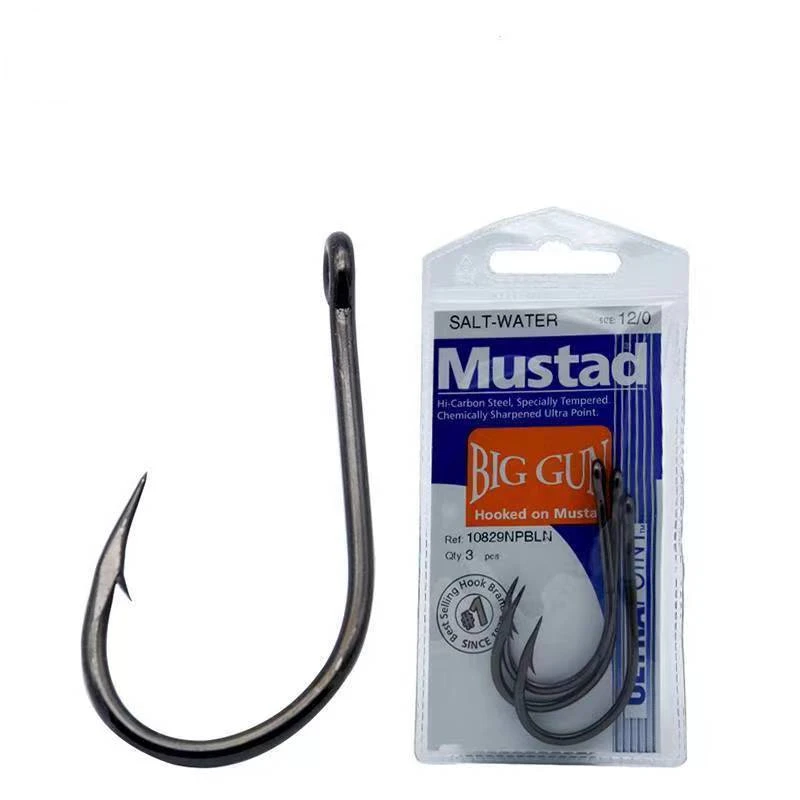 Anzuelos Mustad originales, 3 paquetes, Mustad 10829 anzuelos para Pesca en el mar, pargo, bagre, anzuelo, Jigbaits, Articulos De Pesca, Anzol - imagen 2