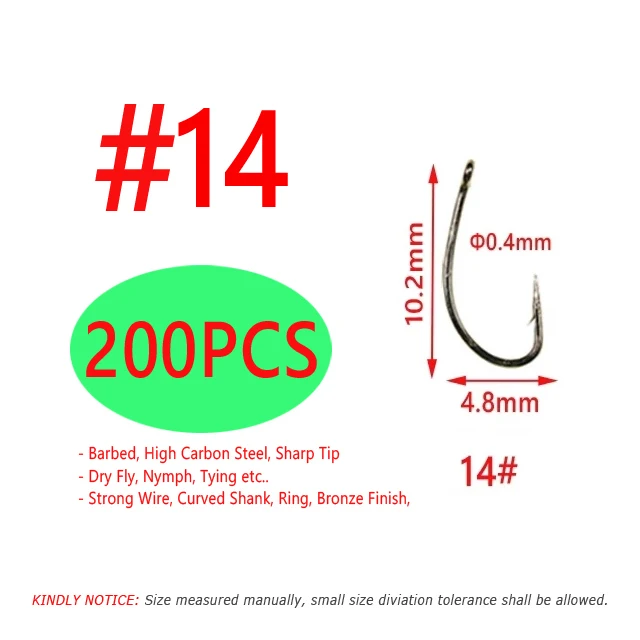 200PCS Size 14