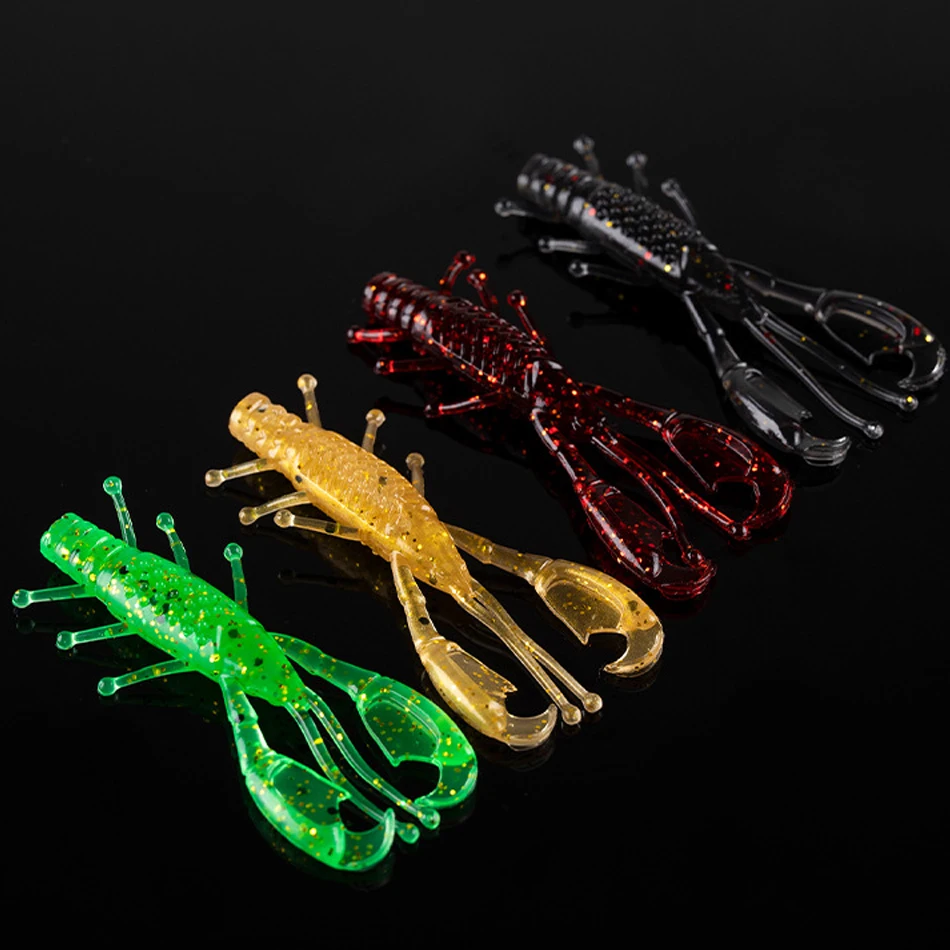 Cebo blando multicolor de 5,5 cm/1,5g, cebo falso de insectos multipatas, señuelo flotante de gravedad alto específico, 15 unidades por lote - imagen 4