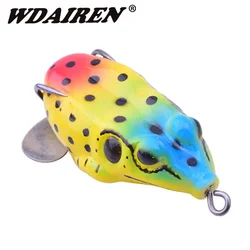 Señuelos rana silicona realista pesca bass