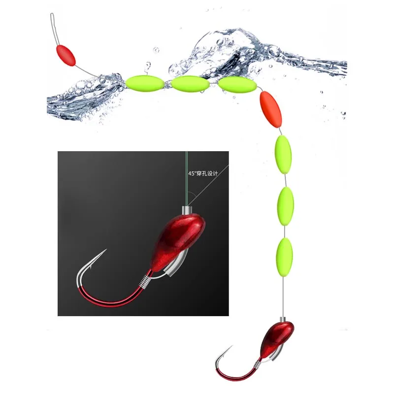 Seven Star-Juego de anzuelos de pesca, Seven Star Drift Line de 3,6 M, juego completo de anzuelos de pesca salvajes - imagen 4