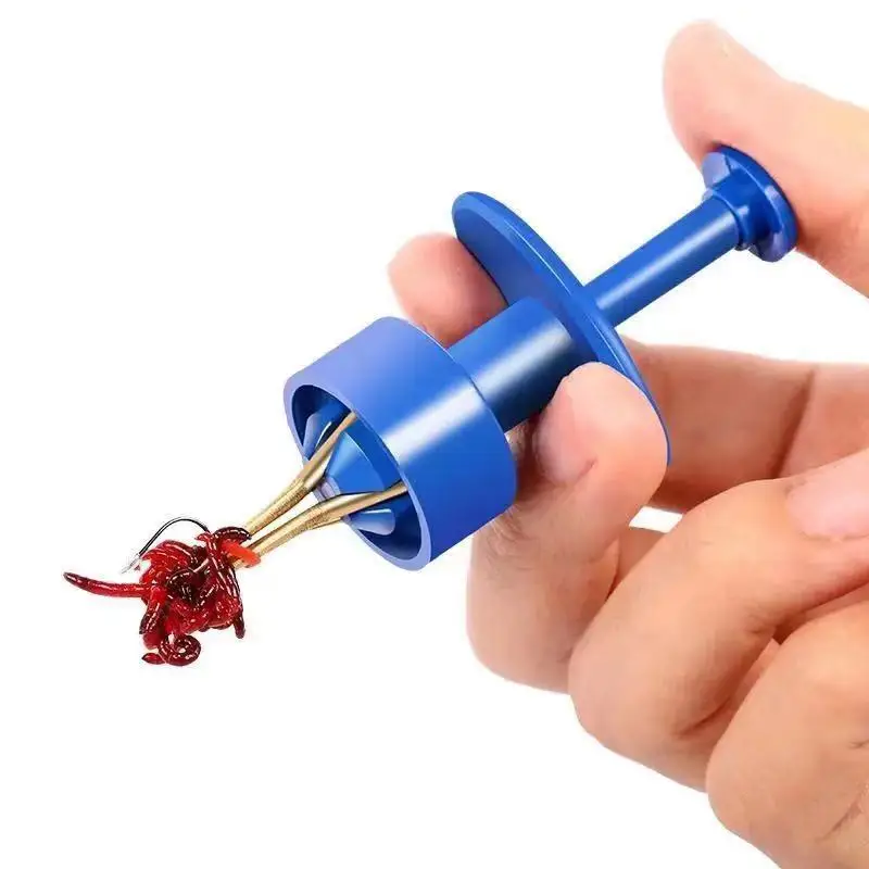 Clip Red Worms Particle Fishing Bait Clamp Earthworm Holder for Angling Enthusiasts ABS Ersatile Bait Clip Ford Convenien - imagen 4