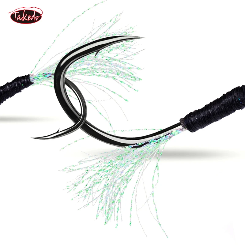 TAKEDO-señuelo de pesca Vertical de Metal, cebo Artificial con ojos 3D, anzuelos de asistencia, 30g, 40g, 50g, TN02 - imagen 2