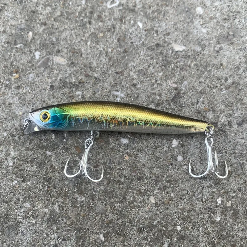 HAIMALUO-señuelo de pesca de piscardo, cebo duro de fundición larga para Lucio, 2 ganchos, de golpe completo, Crank Bait, Wobbler, Jerkbait, Rockfishing - imagen 5