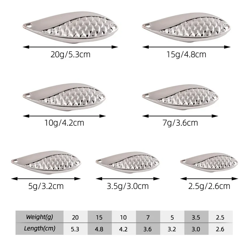 Cuchara giratoria de Metal para pesca de trucha, señuelo duro de lentejuelas, cebo Artificial de ruido, gancho de anillo giratorio, 1 piezas - imagen 2