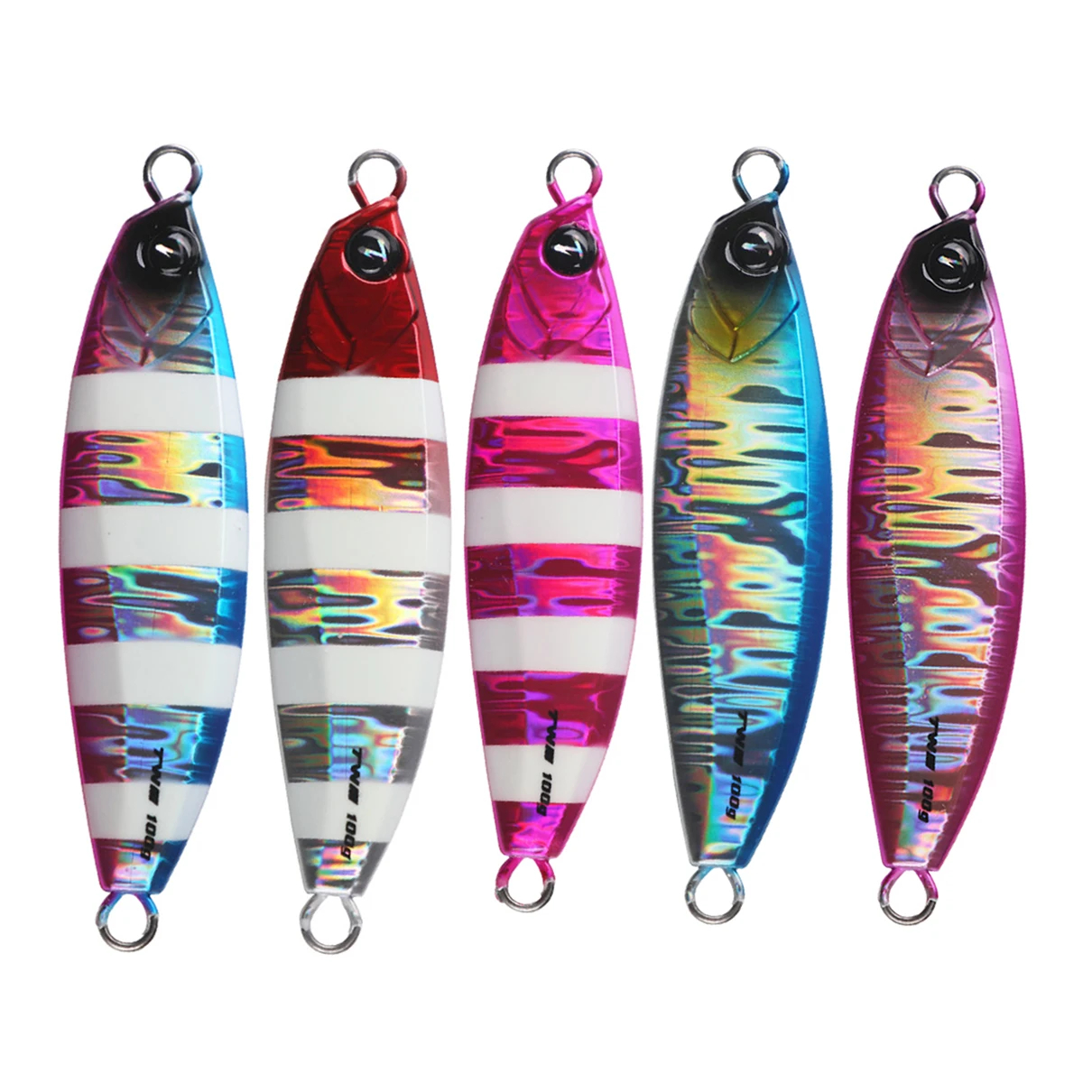 Plantilla de Metal de agua salada, cebo Artificial, plantilla de paso lento, Señuelos de Pesca de 60g, 80g, 100g, señuelo de jigging en la costa, aparejos de pesca - imagen 2