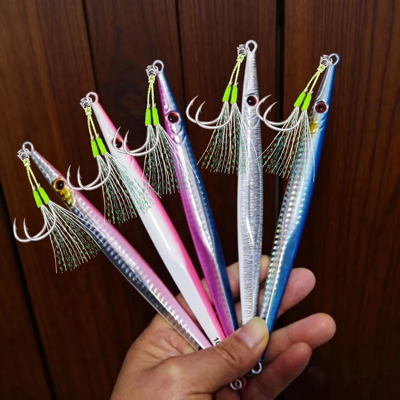 Señuelos luminosos jigging lento con cuchilla para agua salada - imagen 4