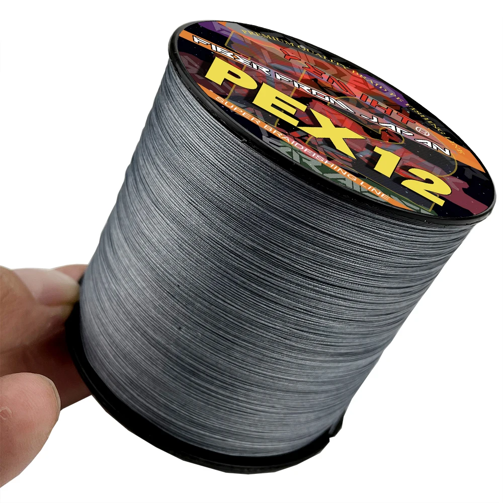 Alambre de pesca trenzado resistente al desgaste X12, multifilamento PE de 12 hebras de gran resistencia, 25lb, 30lb, 39lb, 50lb, 65lb, 77lb, 92LB, 120LB - imagen 3