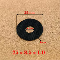 Arandelas de freno de carrete de pesca de fibra de carbono, arandelas de arrastre negras de 1mm, herramientas de pesca, accesorios para carretes de tambor Baitcasting, 1 Uds.