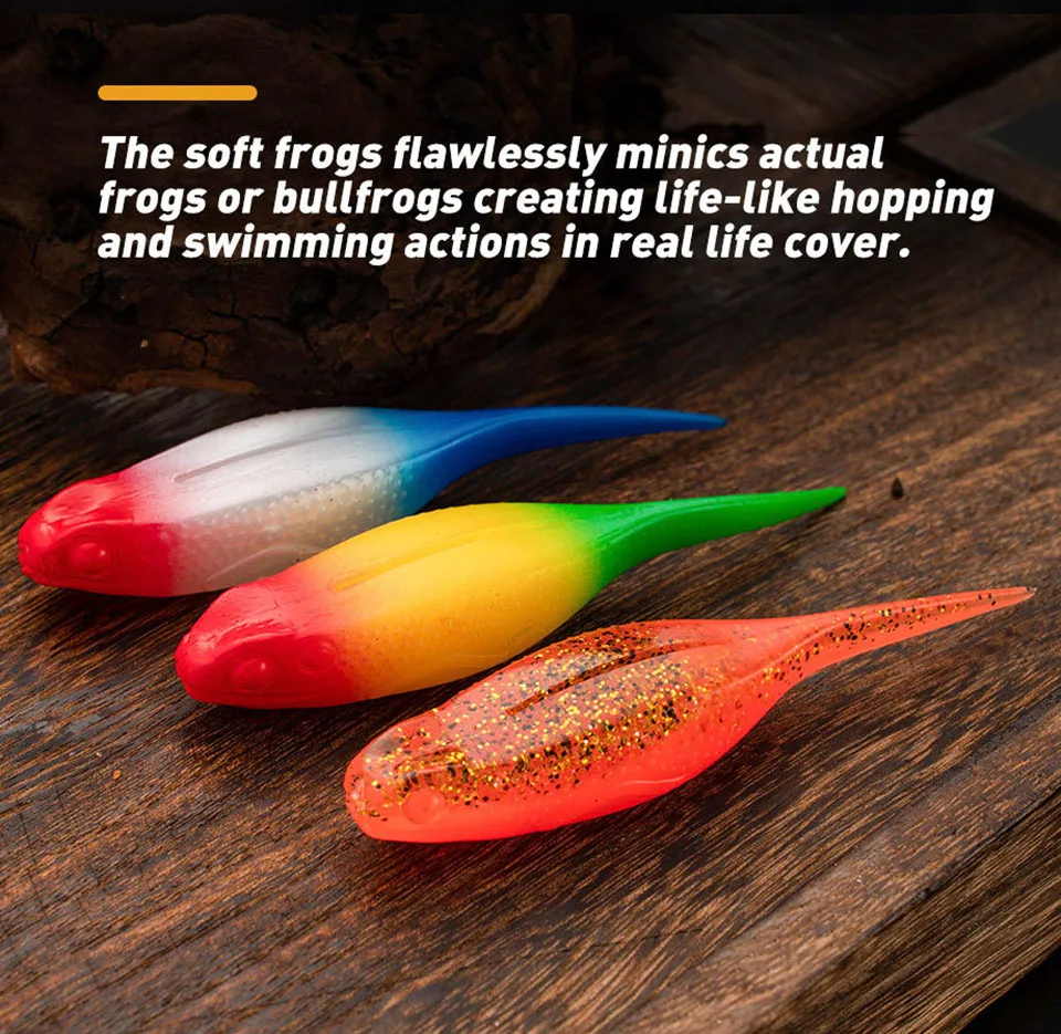 WALK FISH-señuelo de pesca de rana, cebo de silicona suave, anzuelo de manivela flotante, Wobblers Swimbait, 3 piezas, 10cm, 11g - imagen 5