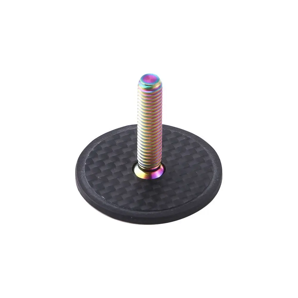 Tubo de cabeza a prueba de polvo para auriculares de bicicleta, tapa superior de fibra de carbono, con tornillo, 31,8mm, 28,6mm - imagen 5