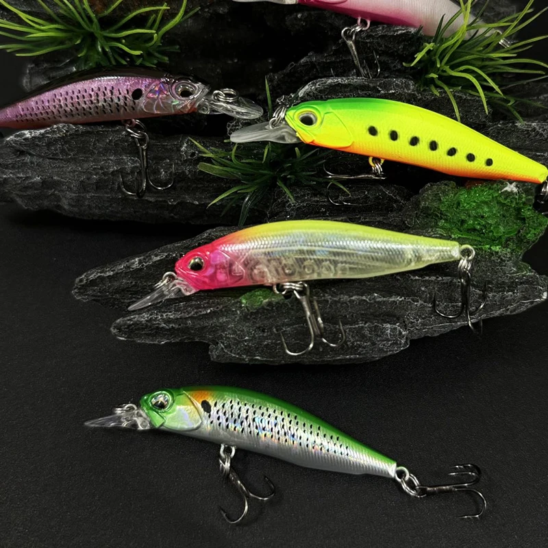 Señuelo de pesca de pececillo láser UV, 5g, 63mm, suspendido, Rozante, 63SP, Jerkbait, trucha, lubina, agua salada, Twitch, suministros de cebo Artificial - imagen 3