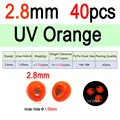 2.8mm Orange 40pc