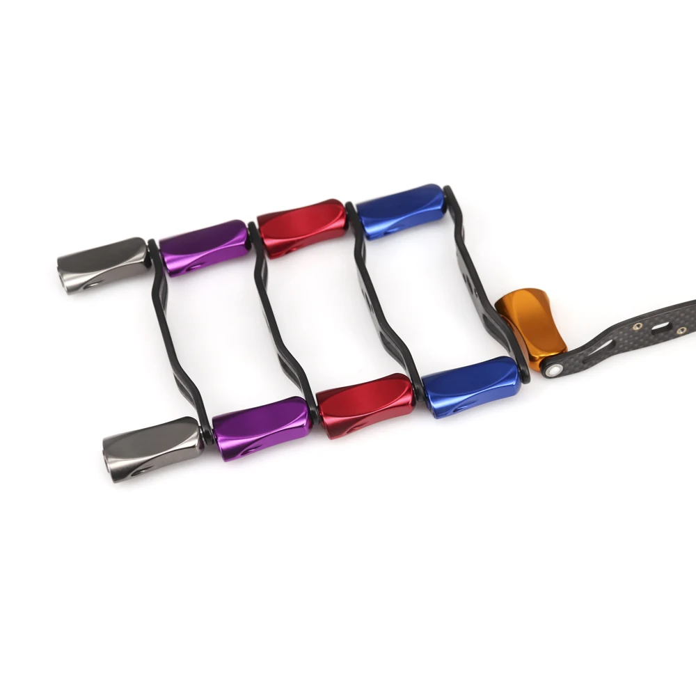 DEUKIO-mango de carrete de pesca de fibra de carbono, perilla de Metal de agarre ultraligero, carrete de reajuste para Baitcasting, accesorios para marca D/S/A - imagen 5