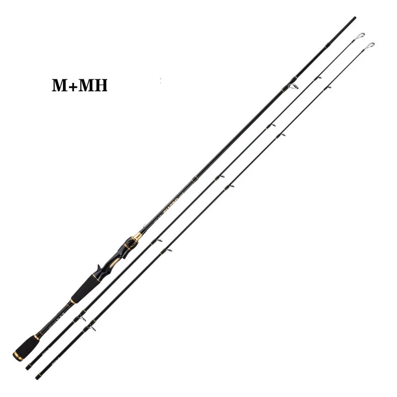 Caña de pescar ultrardura de carbono M + MH, caña de pescar giratoria/fundición de largo alcance, cebo de caña de mar, peso 5-30g, plantilla de surf - imagen 3