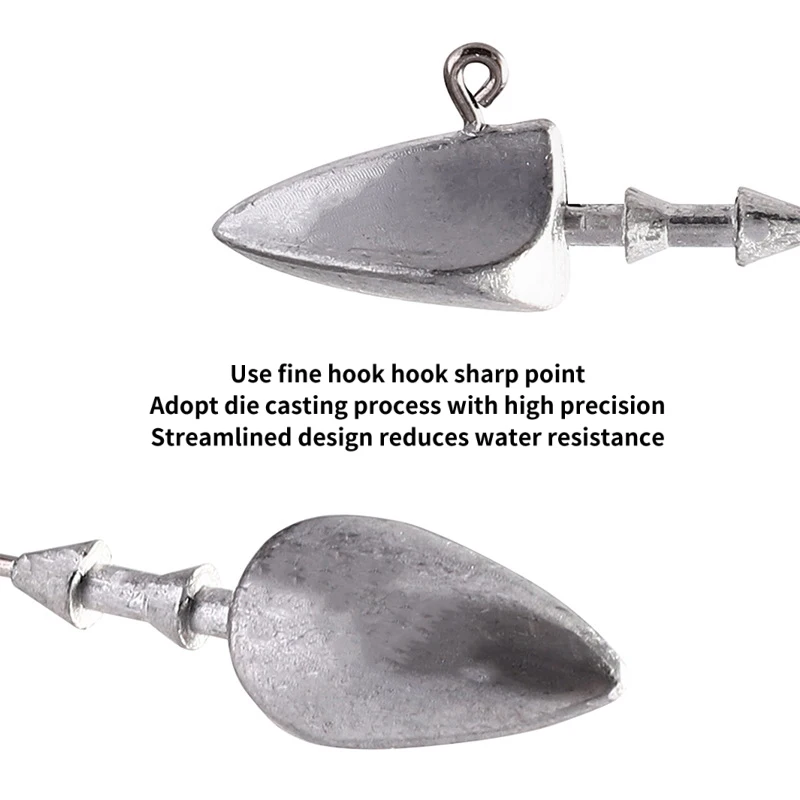 Jig Head de plomo Topline – Anzuelos para vinilo y cebo blando - imagen 4