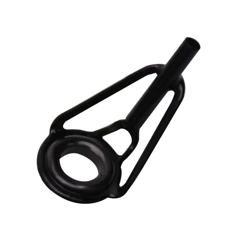 Piezas de reparación de punta de caña de pescar, anillo de acero inoxidable y cerámica, ojos guía superiores, herramientas de pesca DIY para exteriores, 8 Uds.