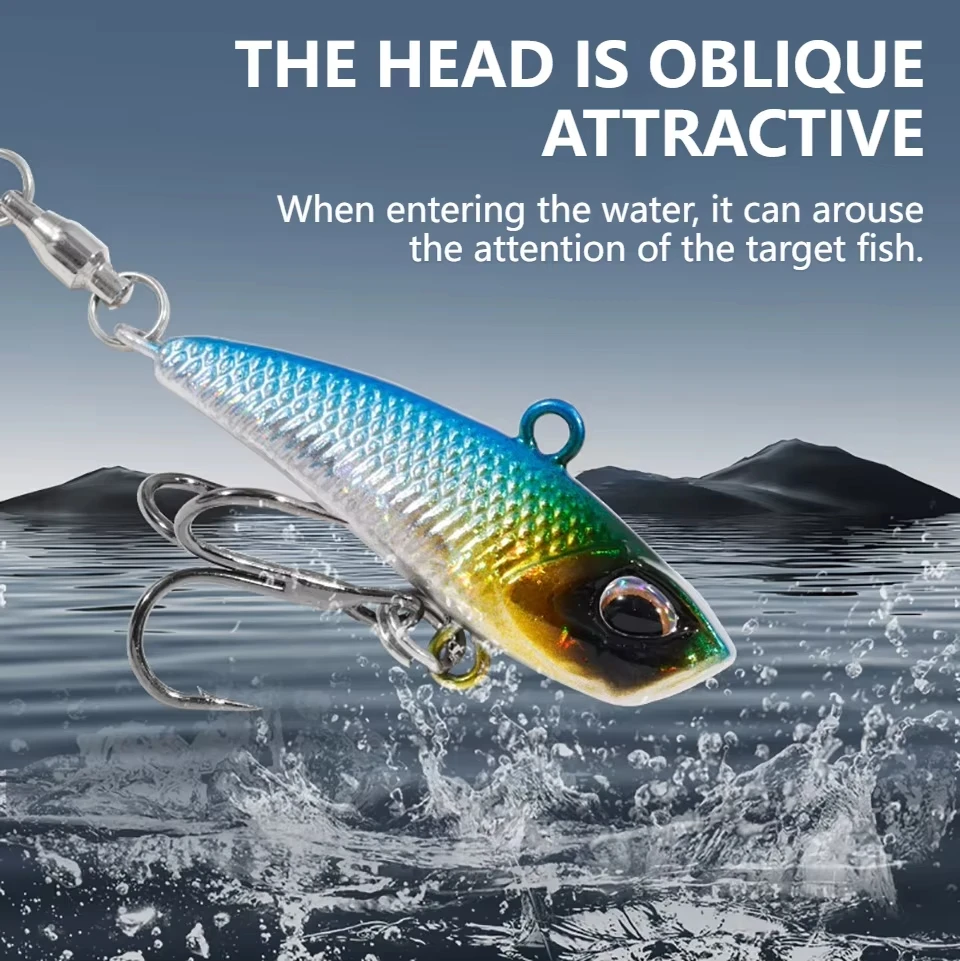 WALK FISH 7g 11g 15g 21g cebo giratorio VIB señuelo de pesca Metal giratorio lentejuelas compuesto capa de natación completa Artificial de larga distancia - imagen 3