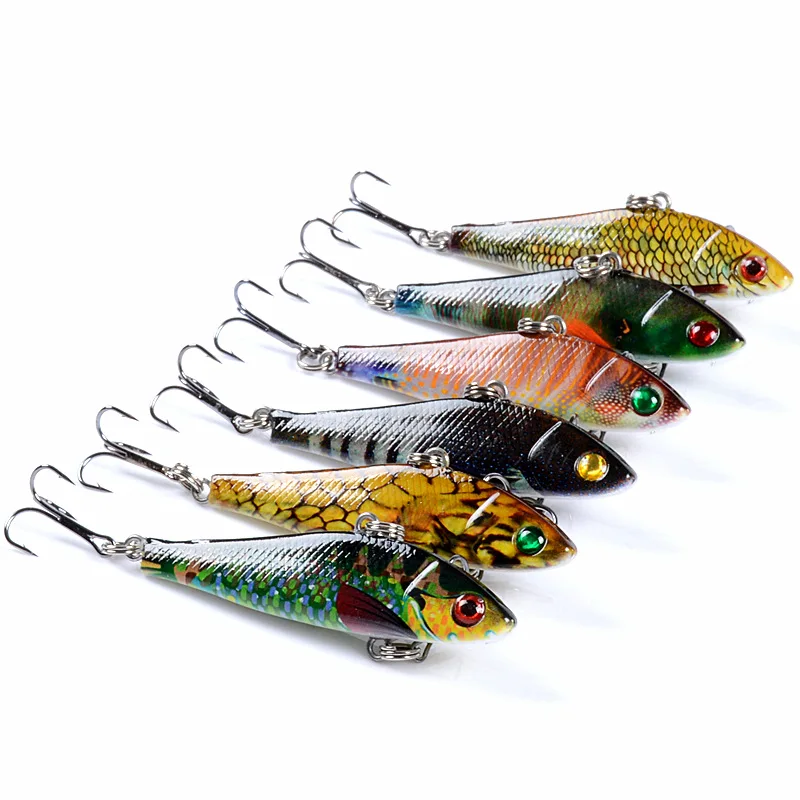 Luya-Cebo pintado sumergido, VIB, capa de natación completa, biónico, 6,5 cm/8,5g, cebo duro de plástico, perca, carpa negra - imagen 2