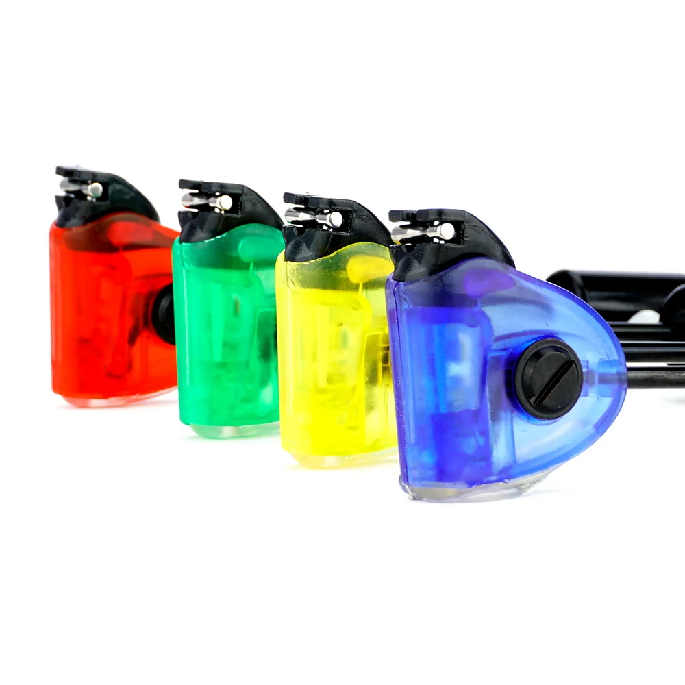 Hirisi-alarma de pesca de carpa, indicador de picadura de pesca Swinger con luz LED, 4 piezas en estuche, equipo de pesca B2002, accesorios de pesca - imagen 4