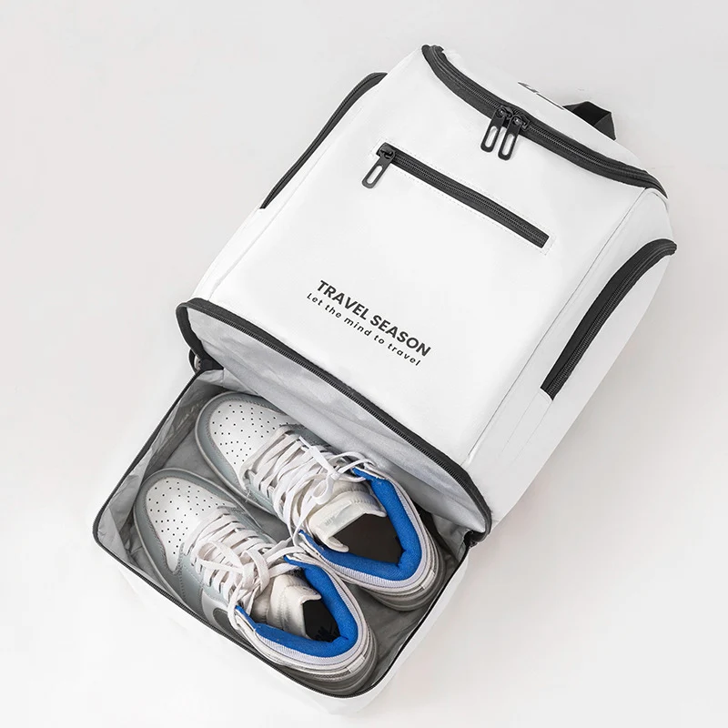 Mochila de escalada con bolsillo para zapatos, portátil, raqueta de bádminton, bolsa de equipaje de viaje, gran capacidad, viaje al aire libre, mochila escolar de fin de semana - imagen 5