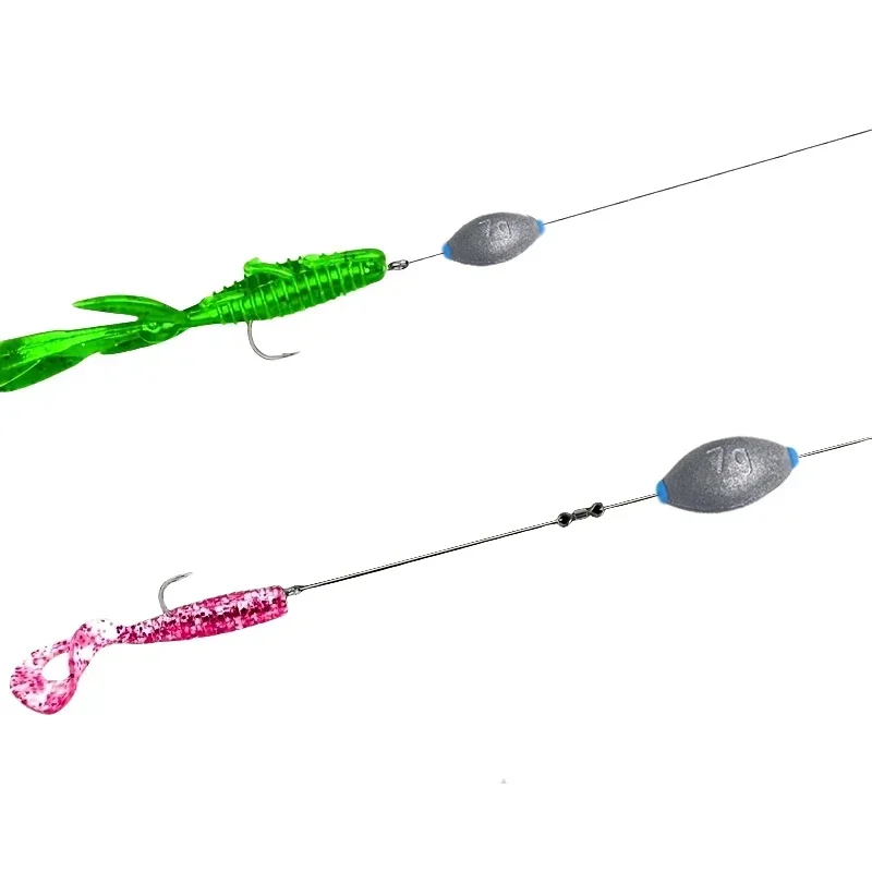 Juego de 30/10 plomos para huevos con caja de almacenamiento, plomos ovalados, aptos para agua salada y agua dulce - imagen 4