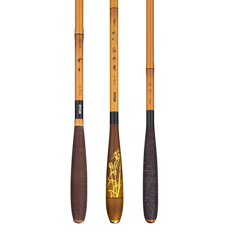 RYOBI caña de pescar de bambú inmortal de colores, caña de pescar de carpa de cruciano inmortal, plataforma de caña de pescar de relé - imagen 5