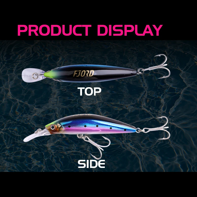 FJORD 70mm 17g Heavy Sinking Minnow 11color For Choose Laser Hard Artificial Bait Plastic Professional Seawater Fishing Lure - imagen 4