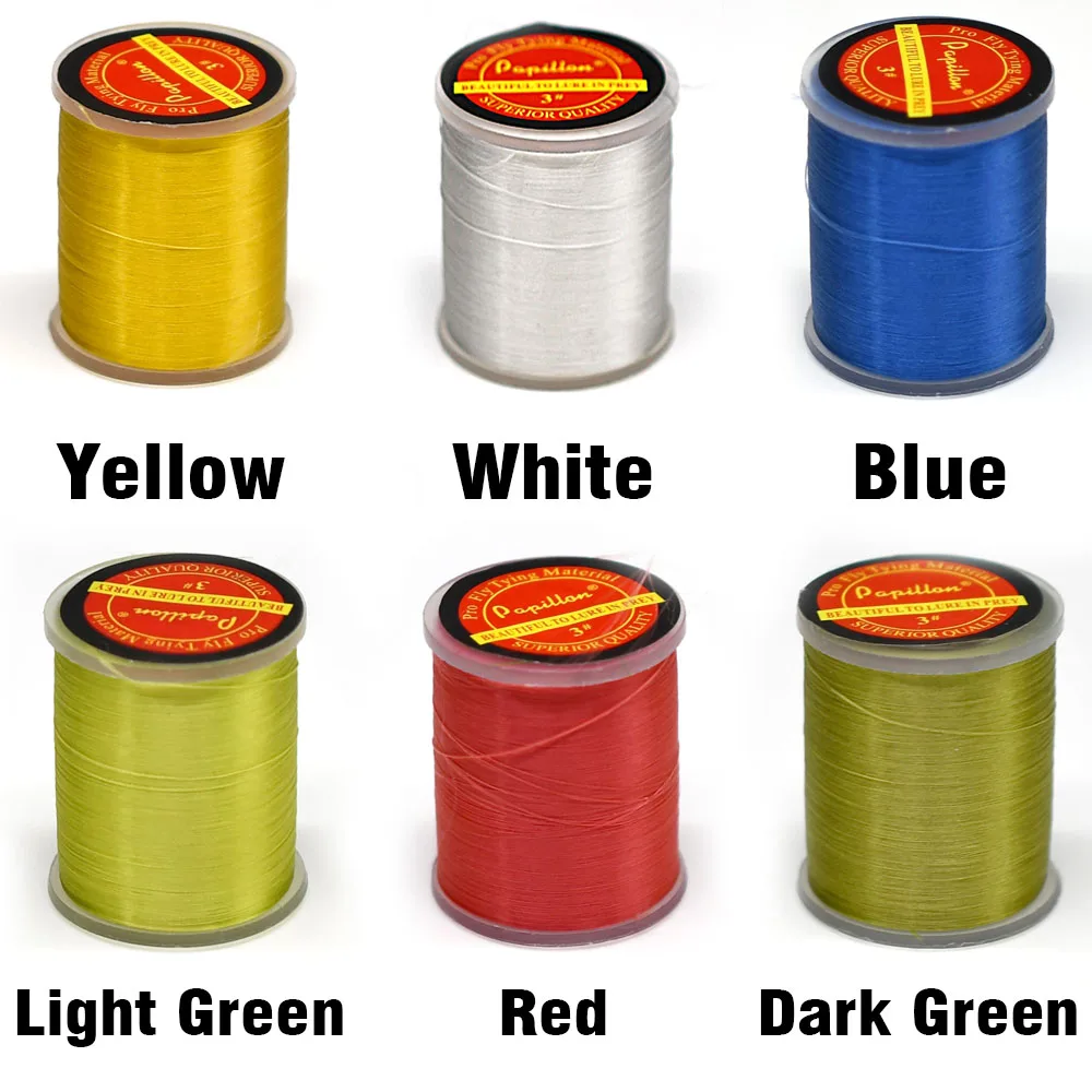 Hilo de Seda para Atar Moscas, 6 Colores, 450M, 75D, Hilo Sedoso para Atar Moscas de Pesca - imagen 2