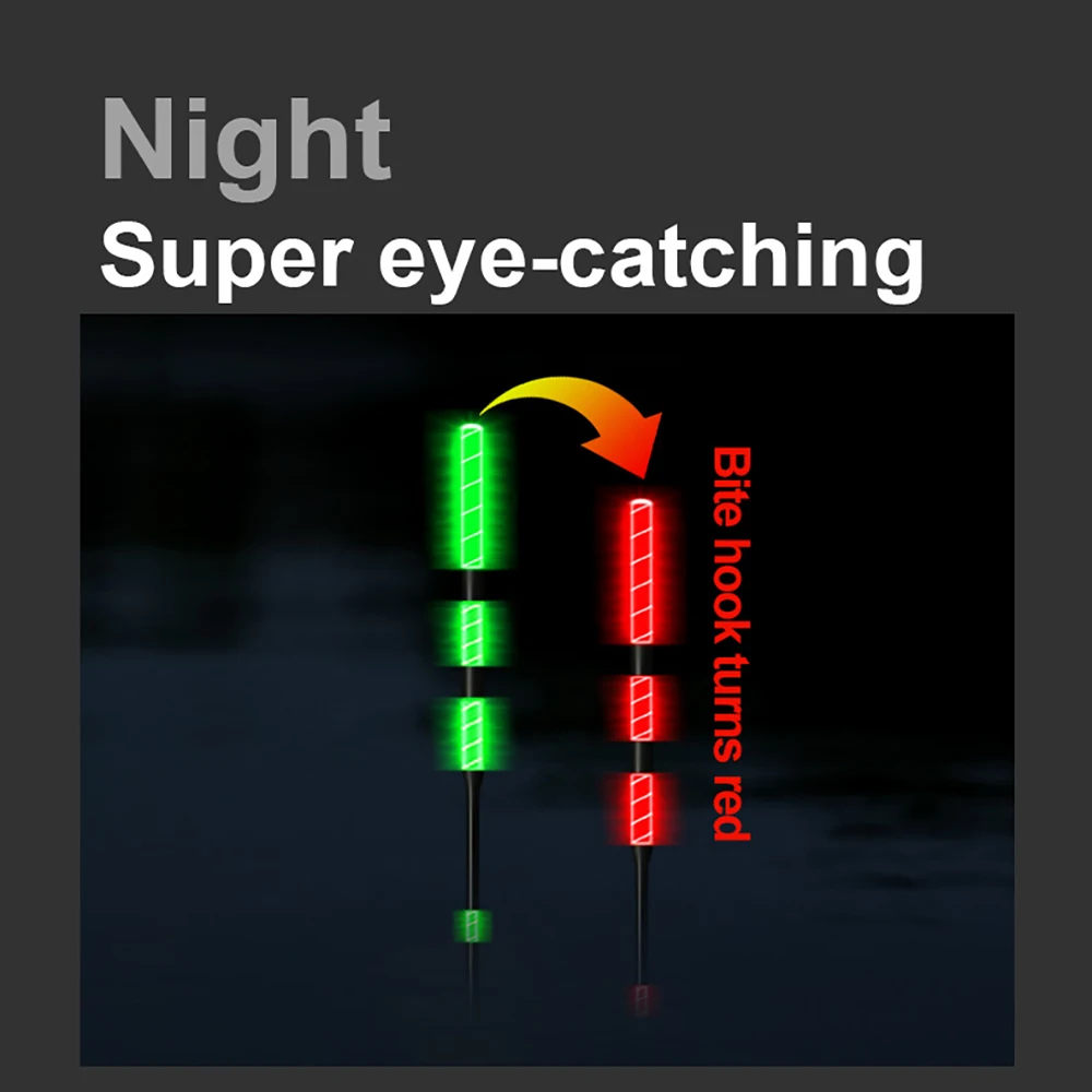 Flotador de pesca luminoso electrónico inteligente de gran flotabilidad, 5g-20g con cargador y batería Cr425, todas las herramientas de pesca, accesorios 2022 - imagen 3