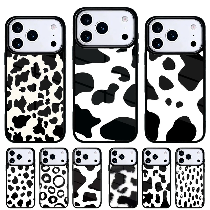 Funda estampado piel de vaca para iPhone 17 Air – Carcasa delgada