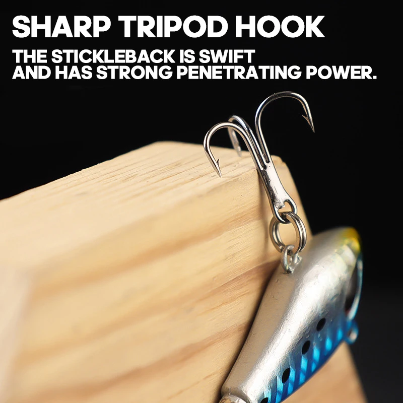 TAIYU 5 uds Spintail señuelo de pesca Wobble cebo de Metal giratorio Vib Casting Shore Jig cebo Artificial cebos duros Spinner cuchara señuelo - imagen 4