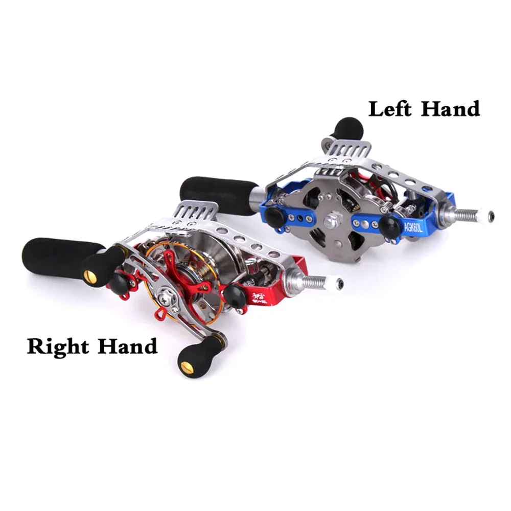 Carrete hueco totalmente de Metal con descarga automática, velocidad de cable, juego en la caña de alineación interior, rueda de balsa para barco de pesca para la mayoría de las cañas de mano - imagen 2